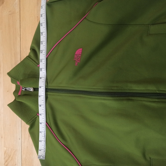 The North Face Girls M A5 SeriesOlive Green w Pink AccentsWarm-Up Jacket - Picture 12 of 15